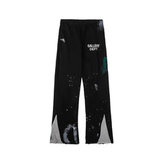 GALLERY American fashion brand DEPT inkjet letter printed casual pants for both men and women, thin and slightly flared long pants