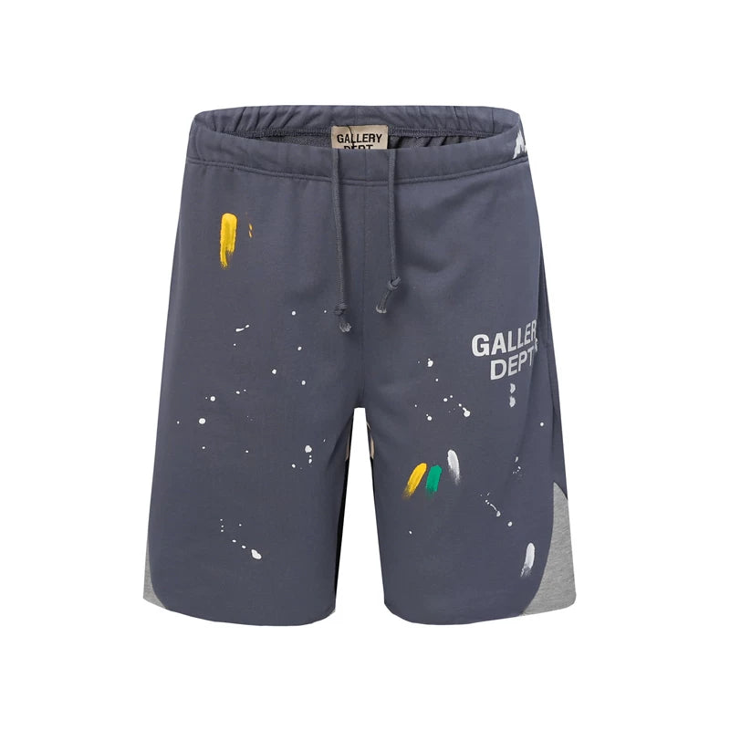 Gallery American fashion brand Dept new inkjet letter casual shorts for both men and women loose five quarter pants