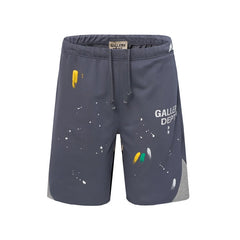 Gallery American fashion brand Dept new inkjet letter casual shorts for both men and women loose five quarter pants