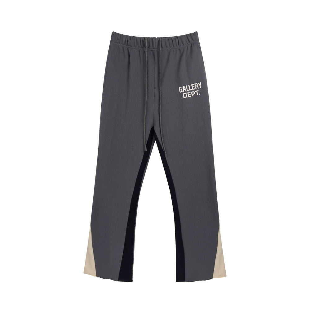 GALLERY Fashion DEPT Splicing Drawstring Pants Micro Pull Casual Pants High Street Men's and Women's Pure Cotton Loop Pants