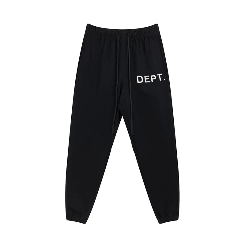 GALLERY Fashion DEPT Basic Edition Letter Printed Logo Drawstring Casual Leg Tights Cotton Hoop Pants