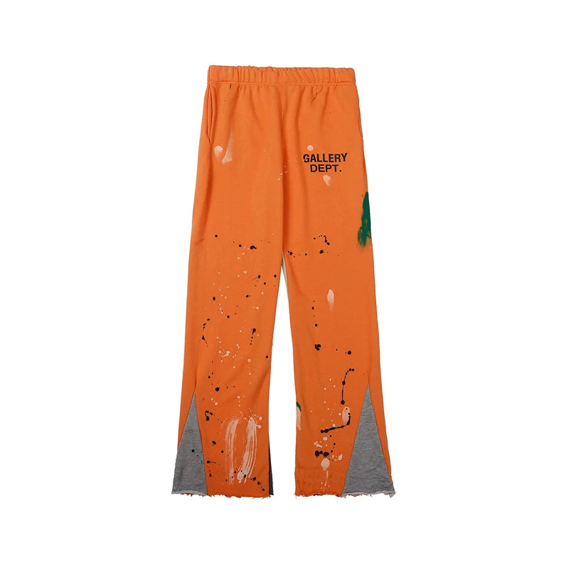 GALLERY American fashion brand DEPT inkjet letter printed casual pants for both men and women, thin and slightly flared long pants