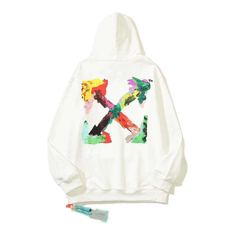 OFF Oil Painting Arrow Hoodie
