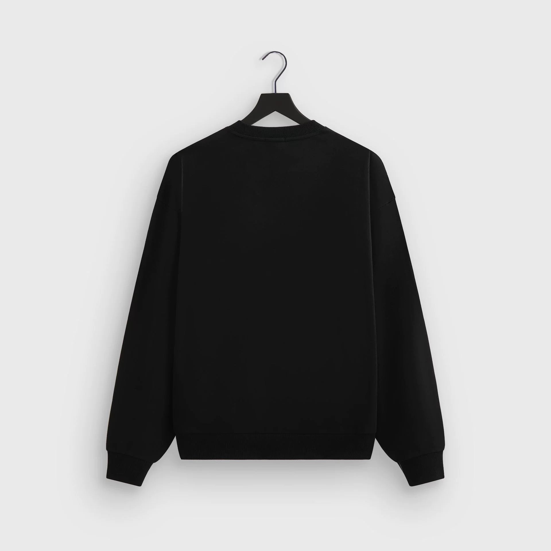 Kith ORBIT FLAME flame box logo, trendy and loose casual men's and women's heavyweight looped round neck hoodie