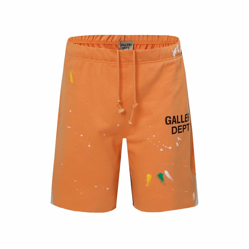 Gallery American fashion brand Dept new inkjet letter casual shorts for both men and women loose five quarter pants