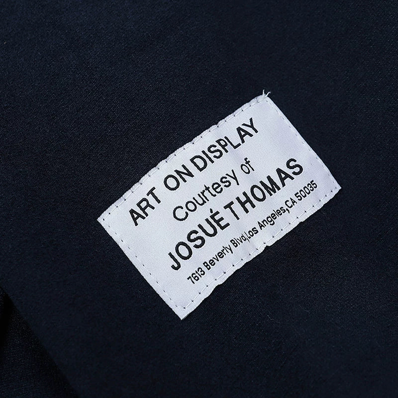 GALLERY DEPT. Navy Letter Print Fleece Hoodie