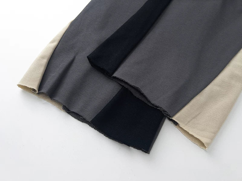 GALLERY Fashion DEPT Splicing Drawstring Pants Micro Pull Casual Pants High Street Men's and Women's Pure Cotton Loop Pants