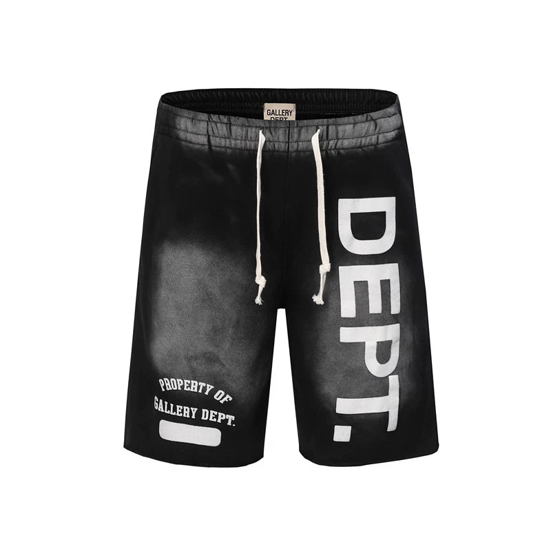 Gallery American fashion brand Dept tie dye gradient five quarter pants, versatile for couples, loose casual shorts, shorts