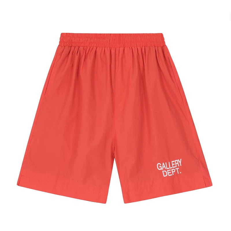 Gallery American Trendy Brand Dept Embroidered Letter Logo Printed Shorts Casual Pants Summer Loose Pentagram Pants