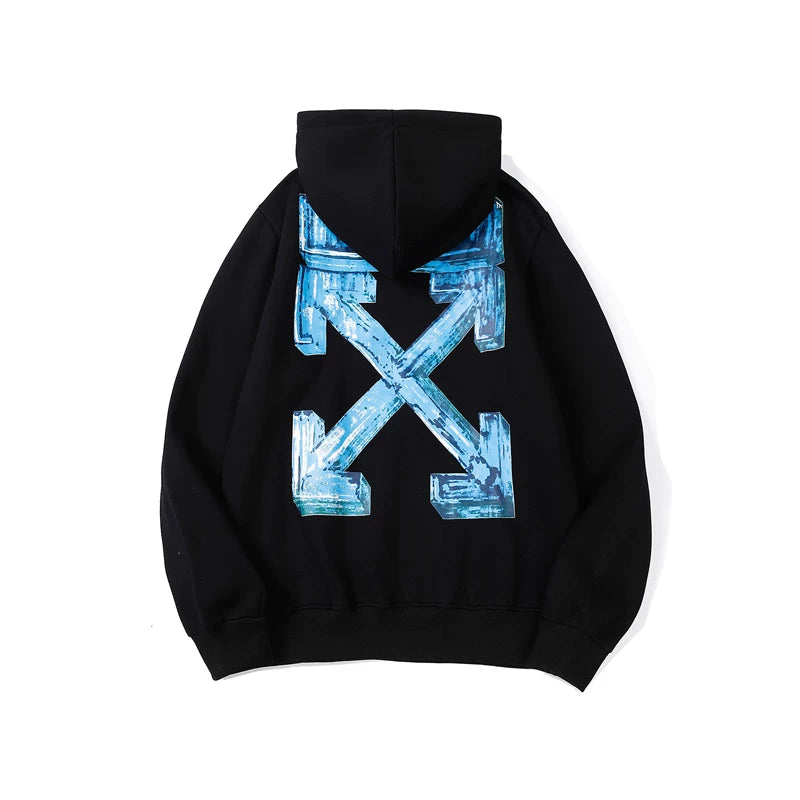 Chalk Arrow Graphic Fleece Hoodie