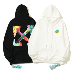 OFF Oil Painting Arrow Hoodie