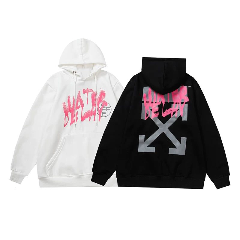 Red Arrow Graphic Fleece Hoodie