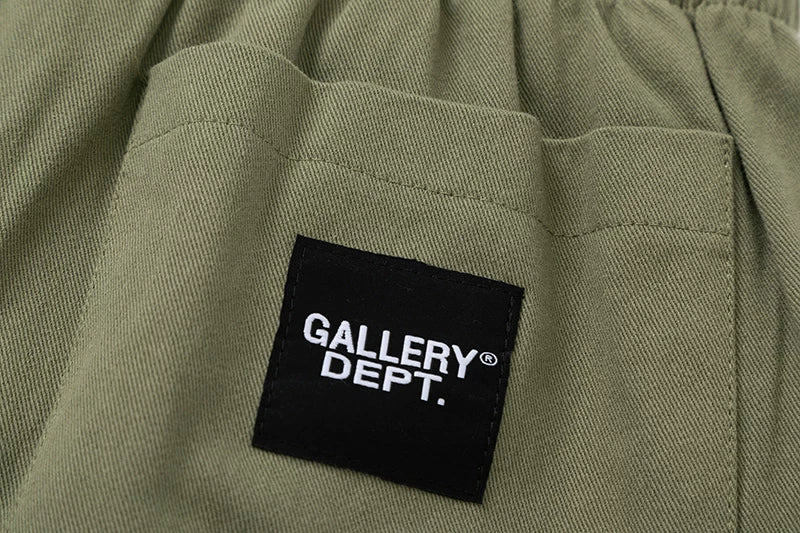 GALLERY Fashion DEPT Letter Logo Printed Retro Shorts Cotton Casual Pants Summer Loose Pentagram Pants