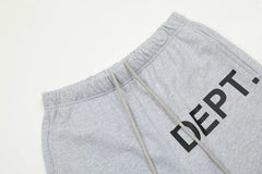 GALLERY American fashion brand DEPT classic size 8 letter printed casual shorts for men and women loose five quarter pants