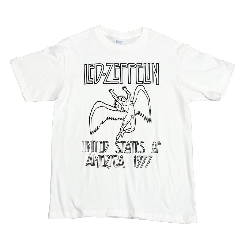 Classic Rock Band Graphic T-Shirt