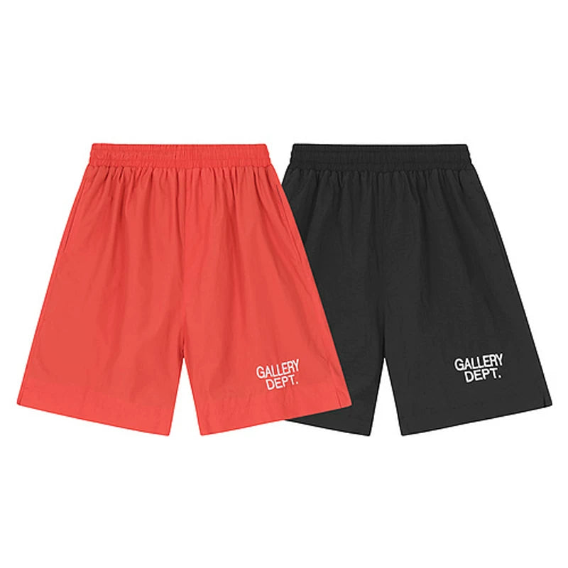 Gallery American Trendy Brand Dept Embroidered Letter Logo Printed Shorts Casual Pants Summer Loose Pentagram Pants