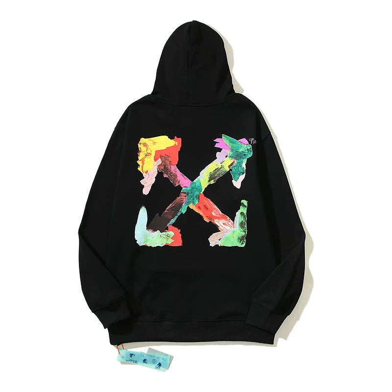 OFF Oil Painting Arrow Hoodie