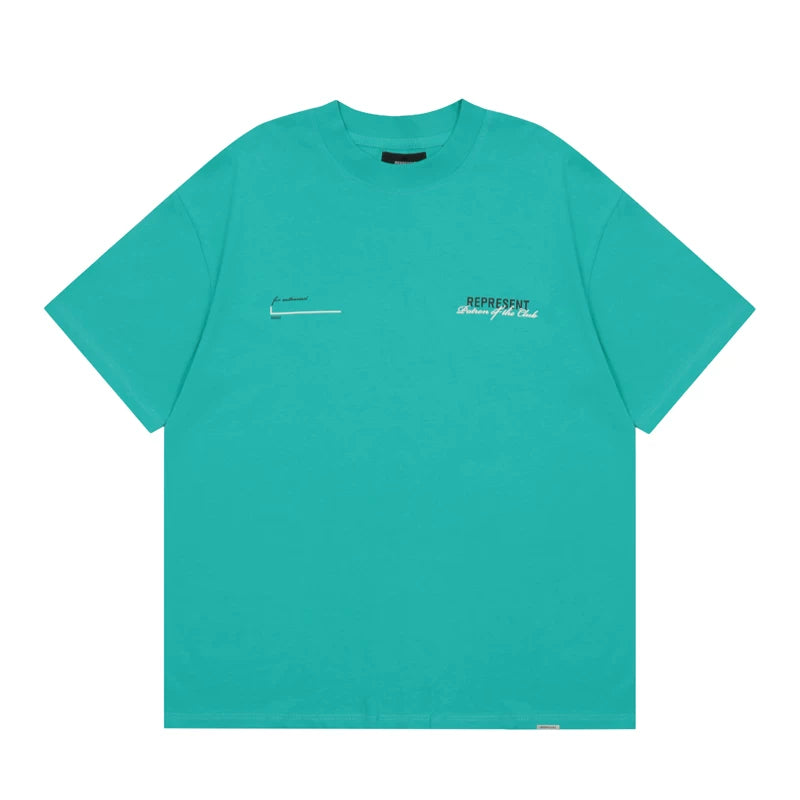 European and American fashion brand REPRESENT London limited edition letter printed short sleeved T-shirt for men and women, loose casual tee