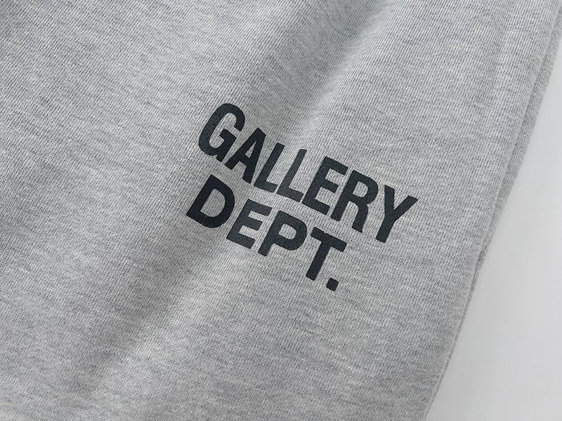 GALLERY Fashion DEPT Letter Printed Logo Drawstring Pants Casual Pants Pure Cotton looped Men's and Women's Leg Tights