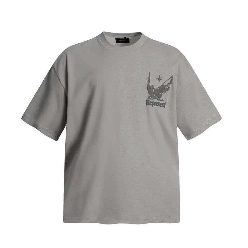 REPRESENT American letter foam printed summer men's and women's street hip-hop loose short sleeved T-shirt from European and American fashion brands