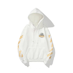 Tape Arrow Graphic Fleece Hoodie