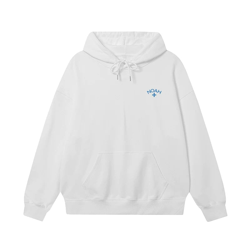 NOAH Blue Cross Logo Hoodie