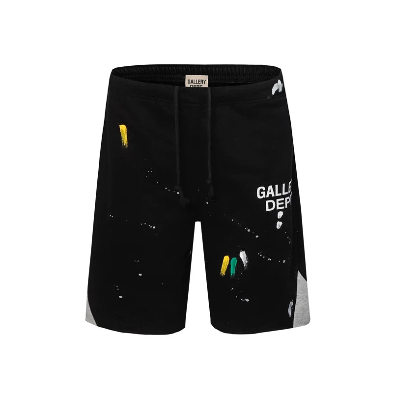 Gallery American fashion brand Dept new inkjet letter casual shorts for both men and women loose five quarter pants