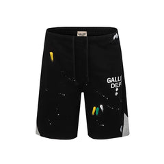 Gallery American fashion brand Dept new inkjet letter casual shorts for both men and women loose five quarter pants