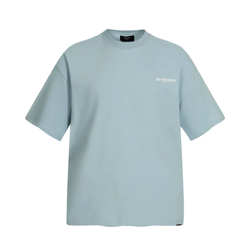 European and American fashion brand REPRESENT classic letter printed summer men's and women's loose casual pure cotton short sleeved T-shirt