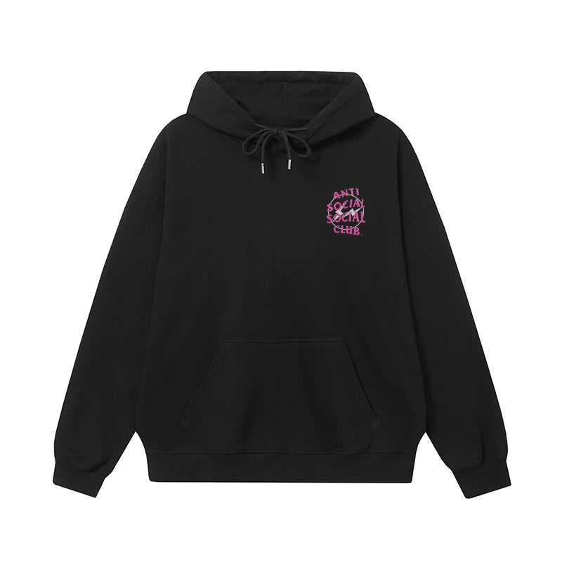 ANTI Socio Socio CLUB ASSC Hiroshi Fujiwara Red Lightning Printed Autumn/Winter Hoodie