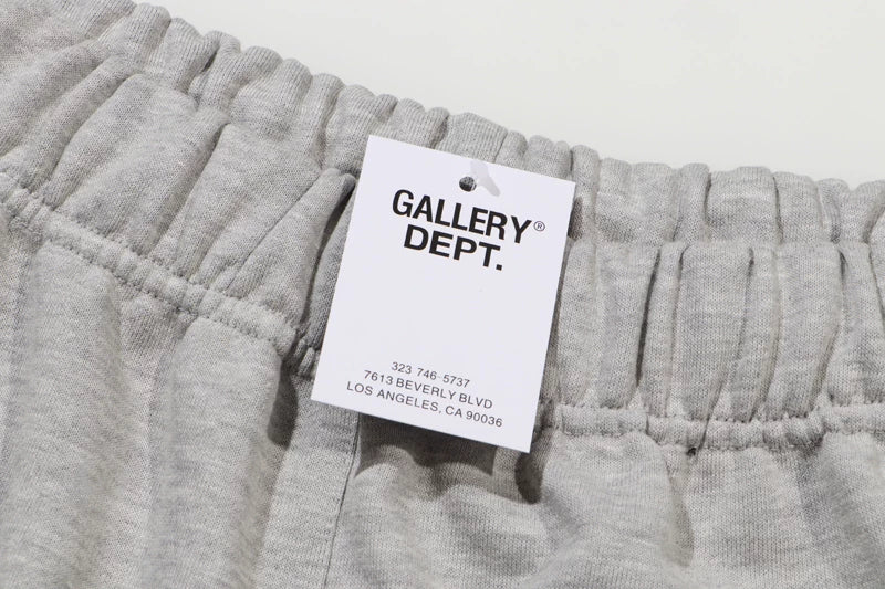 Gallery Trendy Dept Basic Alphabet Logo Slogan Printed Knife Cutting Shorts Cotton Casual Pants Pentagram Pants