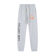 GALLERY American Trendy DEPT Classic Letter Printed Casual Pants for Men and Women Loose Legged Pants