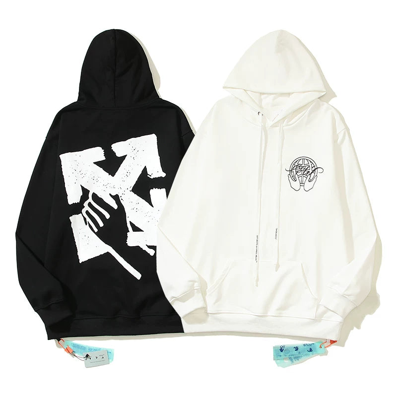 OFF Arrow Graphic Oversized Hoodie