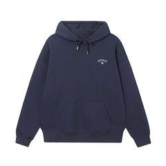 NOAH White Cross Logo Hoodie