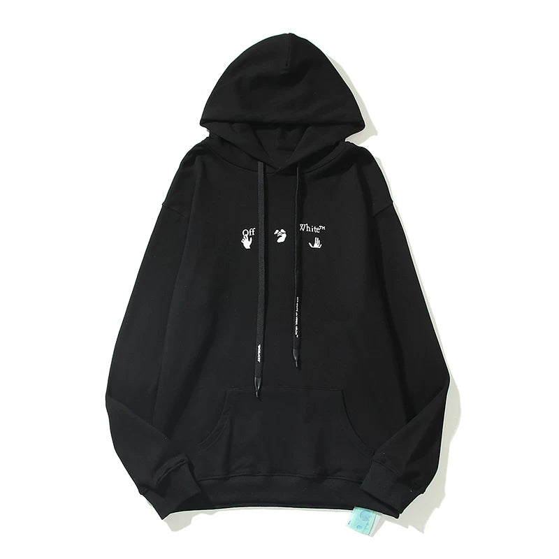 OFF Inspired Arrow Graphic Lightweight Hoodie