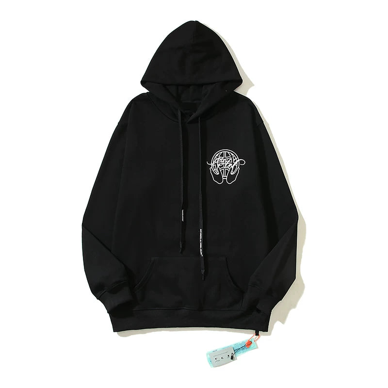OFF Arrow Graphic Oversized Hoodie