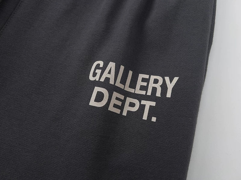 GALLERY Fashion DEPT Splicing Drawstring Pants Micro Pull Casual Pants High Street Men's and Women's Pure Cotton Loop Pants