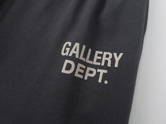 GALLERY Fashion DEPT Splicing Drawstring Pants Micro Pull Casual Pants High Street Men's and Women's Pure Cotton Loop Pants