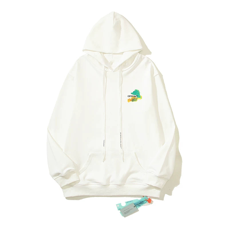 OFF Oil Painting Arrow Hoodie