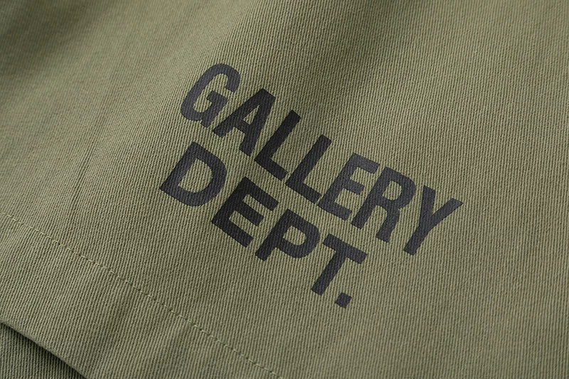 GALLERY Fashion DEPT Letter Logo Printed Retro Shorts Cotton Casual Pants Summer Loose Pentagram Pants