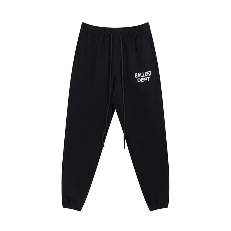 GALLERY Fashion DEPT Letter Printed Logo Drawstring Pants Casual Pants Pure Cotton looped Men's and Women's Leg Tights